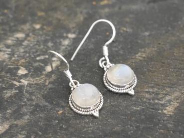 Earrings Silver  Moonstone